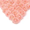 Dekorativa blommor 100 stycken faux rose huvuden riktiga look skum falska rosor för diy bröllop arrangemang baby shower fest bord hem dekorationer