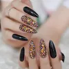 False Nails Long Red 3D Rhinestone Fake Nail Sexy Full Cover Sharp Adult Party Designed Smooth Art Tips