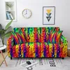 Chair Covers 3D Starry Outer Space Printed Sofa Cover Stretch Milk Silk Fabric Living Room Sectional Double Slipcover