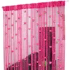 Vorhang Tür Schnur Rose Blume Fenster Faden hängen Volant Teiler dekorativ für Party Schlafzimmer Hochzeit 230104