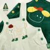 Kläderuppsättningar Amila Baby Jumper Pants 2023 Spring Boys Girls Soft Corduroy Cute Animal Cartoon Embroidery Straight Overall Kids Jumpsuit 230105