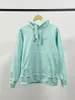 Women's Hoodies Ladies Patch Hooded Sweatshirt 2023 Fall Fresh Mint Green Long Sleeve Pocket Loose Pullover For Women