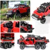 Diecast Model 1 28 Ford Raptor 50 Modyfikowany stop na drodze pojazdy na pojazdy na pojazdy metalowe kolekcja dzieci Prezent 230105