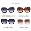 Designer solglasögon mode polariserade solglasögon personlighet UV-beständiga män kvinnor Goggle Retro fyrkantiga solglasögon Casual glasögon med låda bra present