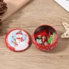 Aufbewahrung Flaschen 1PC Weihnachtskonbonkasten Metall Kerzenglas mit Deckel 2,2 Unzen handgefertigte Kerzen machen Container Mini Zinn kleine Geschenke für Kinder