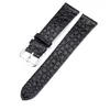 Assista Bandas Liberação rápida Black Handmade Crocodile Leather Strap Ultra-Thin 18 20 22mm Watch Band Bracelet Soft Retro Style Men's Men's