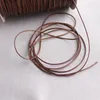 Colliers pendants 150 mètres / rouleau Corde à cire en cuir 1 mm Collier de cordon de corde brun fermor