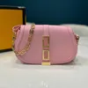 7A High Quality Shoulder Bags Fashion Crossbody Bags Women Luxury Leather Thick Chain Bag Designer Handbags Simple Daily Messenger Pink Purses