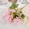 Decorative Flowers 10pcs/Lot Wind 5 Forks Artificial Freesia Bouquet Simulation Flower Wedding For Home Table Display Flore Branch Decor