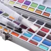 New 90Color Solid Watercolor Paint Portable Basis Pearl Neone Set for Painting Art Supplies