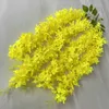 4 garfos pendurados wisteria flores brancas rosa wisteria flor artificial flor para decoração de arco de casamento