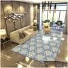 Carpets Nordic Geometric Carpet For Living Room Bedroom Antislip Large Rug Floor Mat Yoga Tapete Sala Area Rugs Decoration Home Drop Dhznv