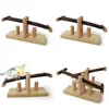 Other Bird Supplies Parrot Biting Toy Wooden Seesaw Standing Lever Springboard Swing 2021 Drop Delivery Home Garden Pet Dh4Vn