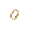 Wedding Rings Fashion Geometric Stainless Steel Men's Ring Gold Color Trendy Tail Finger Bracelet