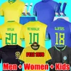 2022 voetbaltruien camiseta de futbol paqueta retro 1970 Braziliës voetbalshirt antony Jesus Richarlison Pele Brasil 22 23 Maillots voetbal Men vrouwen Kids Sets