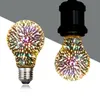 Decorazioni natalizie Lampadina fuochi d'artificio 3D Decorazione atmosfera natalizia creativa lampada a bolle colorate lampadina in vetro E27 4.5W