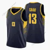 CUSTOM Custom Printed 2022 New City Basketball Jerseys 9 McConnell 10 Wanamaker 11 Sabonis 13 Craig 22 LeVert 23 Jackson White Black YellowH