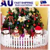 Christmas Decorations TINKSKY White Picket Fence Miniature Home Garden Xmas Tree Wedding Party Decoration (25 Pieces)