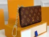 wholesale Designers luxurys Purses KEY POUCH POCHETTE CLES Women Mens Key Ring Credit Card Holder Coin Purses Mini Wallet Bag