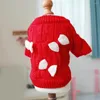 Dog Apparel Lovely Pet Lightweight Sweater Bow Tie Dress Up Red Year Vest