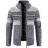 Erkek Sweaters 2023 Eşleştiren Ceket Erkek Kazak Gevşek Peluş Kalınlaştırılmış Sonbahar Kış Ceket
