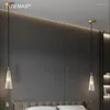 Pendelleuchten Kristall Mini Lampe Kupfer Küche Beleuchtung Loft Hängeleuchte im Schlafzimmer Nachttisch Nordic Esszimmer