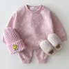 Set di abbigliamento MILANCEL Baby Full Heart Ragazzi Felpa con cappuccio Completo per bambine 230105