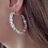 Boucles d'oreilles Zlxgirl bijoux Noble Multi couleur fleur pendante CZ pierre longue grand gland boucle d'oreille pour les femmes de luxe zircon cubique