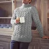 Men's Sweaters 2023 Fall Winter Men Casual Slim Fit Long Sleeve Turtleneck Knitting Jumpers Mens Vintage Jacquard Solid Knit Sweater