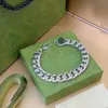 2023 مصمم جديد المجوهرات 925 سوار الفضة رجالي مزدوجة G Letters Charm Punk Chain Love Banglets bangle hip hop gift 18-24cm حجم كبير مع المربع الأصلي 1-1