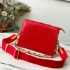 Coussin Pm Embossed Puffy Lambskin Clutch Crossbody Bag For Woman Fashion Envelope shoulder bags With Gold-color hardware