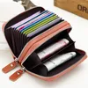 Brieftaschen Frauen Brieftasche Echtes Leder Business Mode Female Geldbeutelhalter Trunk Organizer