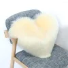 Oreiller de style nordique en peluche en forme de cœur, chaise de bureau épaisse, siège de sieste, dossier de canapé-lit doux
