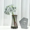 Decoratieve bloemen Hydrangea -hoofden met stengel diy bruiloft middelpunt Real Touch Lifelike Silk Artificial Flower Faux