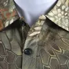 Polos pour hommes 2023 Chemises de camouflage tactique Chemise d'été Vêtements décontractés avec patchs Typhon Multicam Séchage rapide