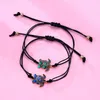 Link Pulseiras Lovecryst 2 Pçs/conjunto Liga dos Desenhos Animados Pequena Tartaruga Amigo Pulseira BFF Amizade Jóias Presentes Para Crianças