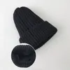 Berets Winter Plus Velvet Warm Woolen Hat للرجال نساء جميعها كوريا متبكّمة سميكة في الهواء الطلق في الهواء الطلق Beanie Gorros