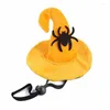 Ropa para perros Sombrero para mascotas Halloween Bruja Gato Vestir Tocado Pequeño disfraz de cosplay Accesorios decorativos Suministros