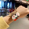 Noël Mignon Slap Cercle Femme Petit Cadeau Dessin Animé En Peluche Elk Noël Slap Bracelet Bijoux