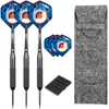 다트 CyeeLife 26g 스틸 팁 다트 케이스 포함 Fat Strong Alu Shafts with Extra PET Flights Professional Home darts set 0106