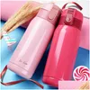 Bottiglie d'acqua 260Ml 360Ml Tazza termica Thermos a doppia parete in acciaio inossidabile Tazza da viaggio Vuoto Insated School Home Tè Bottiglia di caffè Db Dhbuk