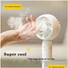 Other Home Garden 2022 Summer Products Can Be Customized Usb Portable Handheld Small Fan Creative Ice Mini Electric Mute High Wind Dhn76