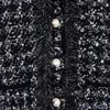 Chaquetas de mujer Xikom Primavera para mujeres 2023 Chaqueta de tweed texturizada Bolsillos Abrigos de manga larga Casual Slim