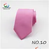 Neck Ties Formal Tie For Men 6Cm Width Polyester Solid Color Customized Narrow 2.36Inch Groom Gentleman Gravata Drop Delivery Fashio Dhmbj