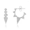 Backs Orecchini Timeless Wonder Fancy Zirconia Geo Spike Clip per gioielli da donna Designer Punk Ear Cuffs Goth Trendy Kpop Ins Mix 6225