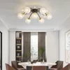 Kronleuchter Moderne Nordic Kupfer Design LED Kronleuchter Für Wohnzimmer Schlafzimmer Esszimmer Küche Anhänger Lampe Kristall Glas Ball G9 Licht