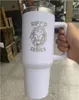 Gobelets de voiture de 40 oz avec poignée gobelets isolés avec couvercles paille tasses à café en acier inoxydable tasse Termos UPS/DHL/FEDEX A0047