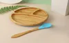 Food Grade Kids Utensils Bamboo Round Dish Baby Feeding Plates Children Giant Grass Dishes set With Nontoxic Silicone Suction And6421954