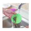 Cleaning Brushes Round Sile Brush Antiscald Nonstick Oil Kitchen Dish Washing Clean Hygienic Artifact Rag Vt1931 Drop Delivery Home Dh97G