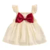 Kız Elbiseler Mababy 6m-3y Toddler doğumlu bebek kız kız elbise yaz yay tül Tutu parti doğum günü kostüm için D01
